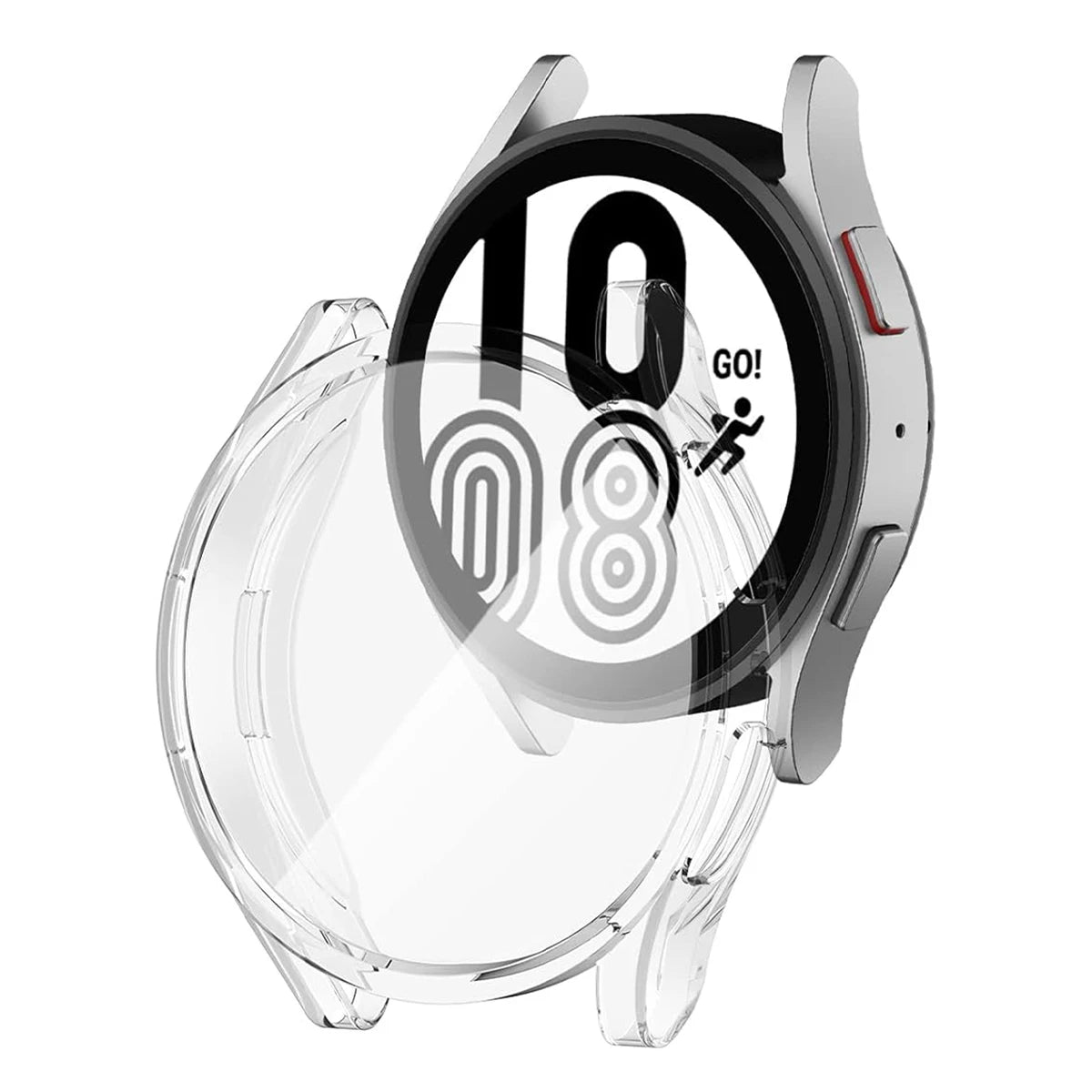 Suitable for Samsung Galaxy Watch 4 5 6 7 40Mm 44Mm Fully Covered Soft Material Shockproof and Scratch Resistant Protective Case